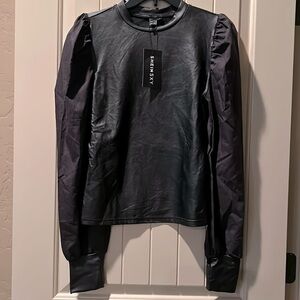 Shein black long sleeve top